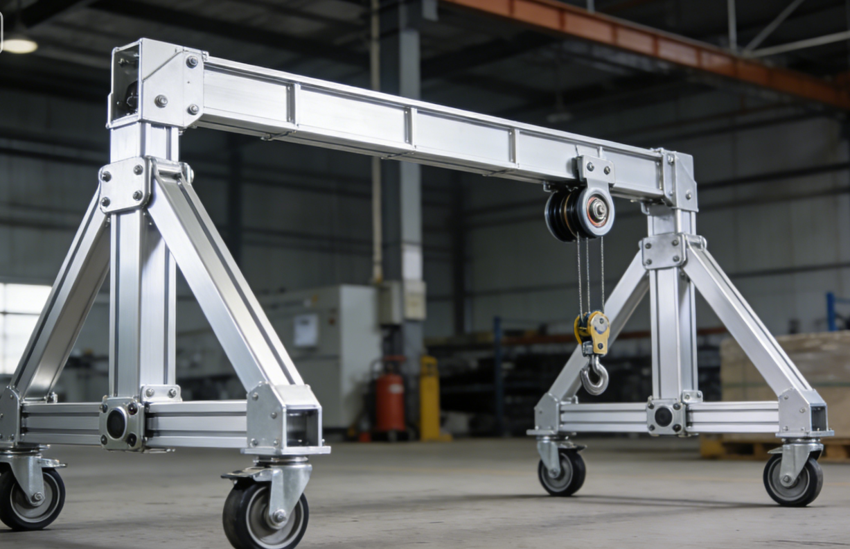 铝合金折叠龙门吊问世：如何用“小身材”撬动重型搬运的“大市场”?