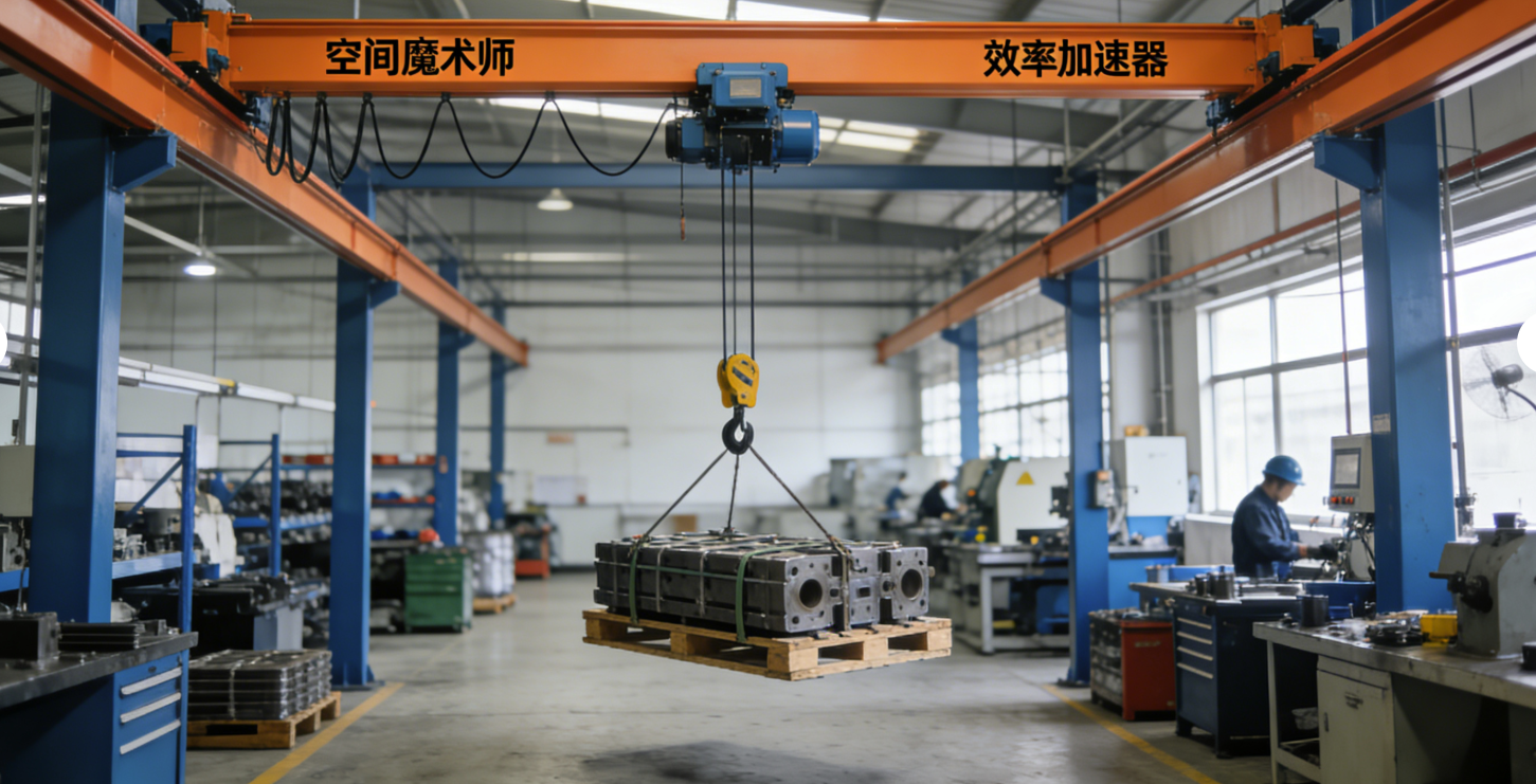 车间搬运太头疼？看柔性KBK起重机如何化身“空间魔术师”与“效率加速器”！