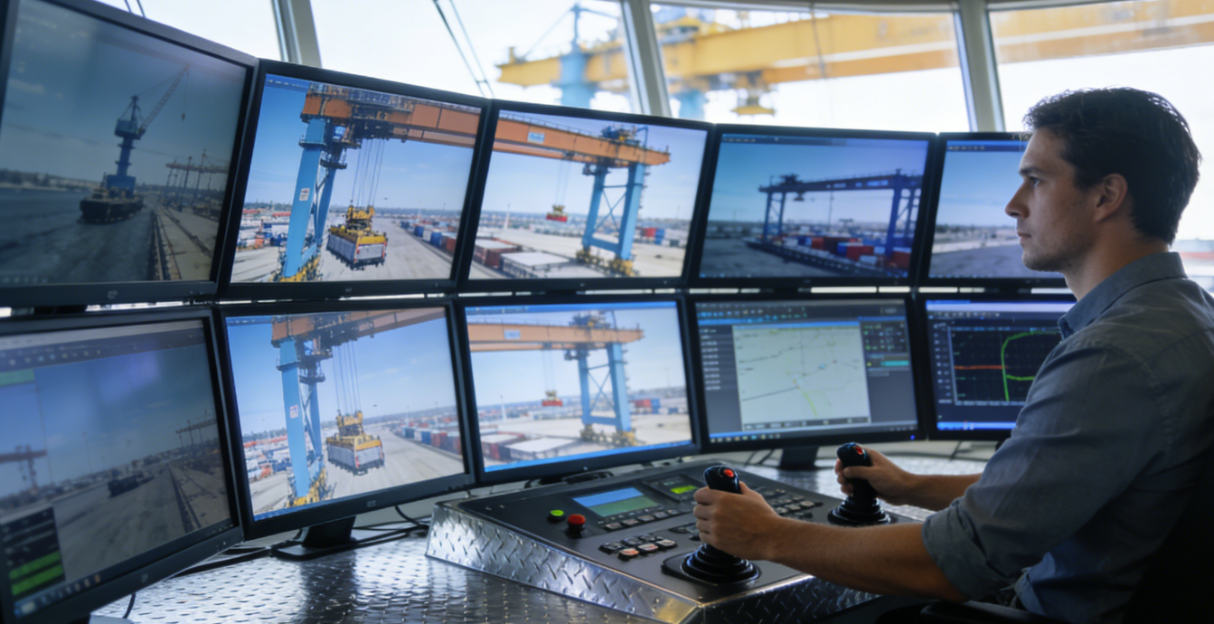 5G远程操控起重机：一人控多台，安全又省人