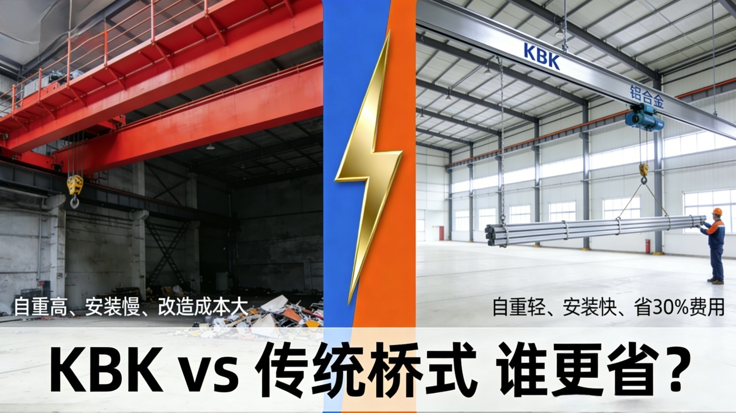 KBK和传统桥式起重机到底有啥区别？哪个更划算？
