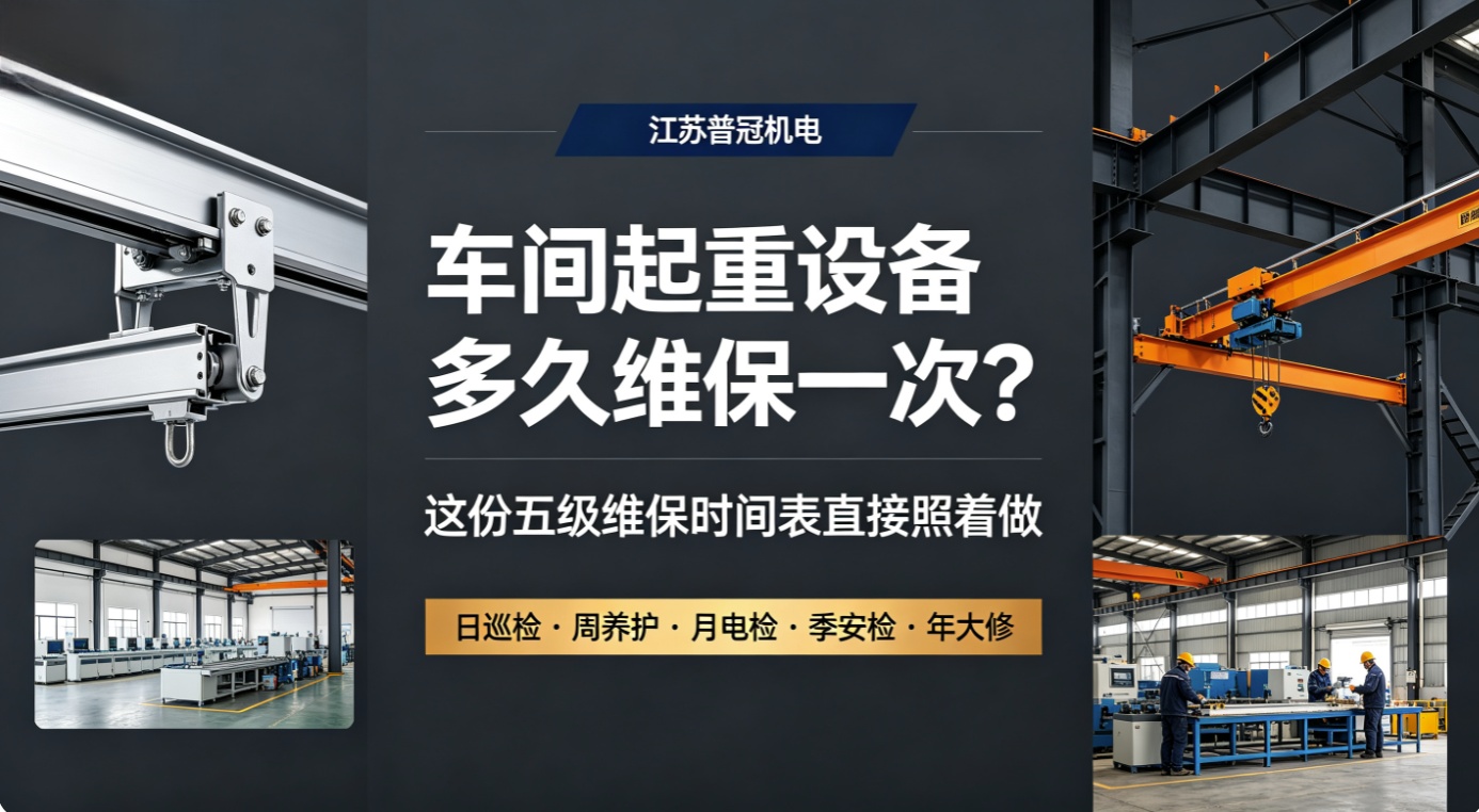 车间起重设备多久维保一次？这份时间表直接照着做